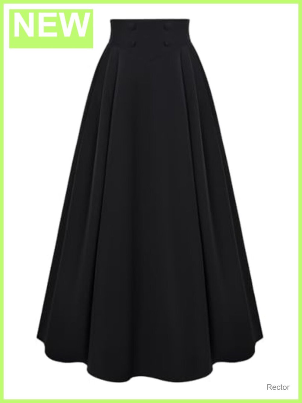 High Waisted A Line Maxi Skirt Woven Flowy Side Pockets